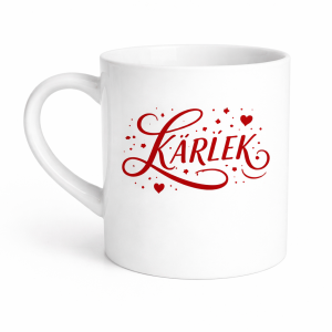 Mugg Kärlek vit