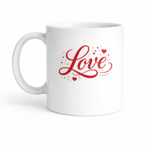 Mugg LOVE vit