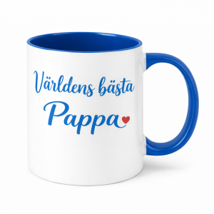 Mugg Världens bästa Pappa Blå