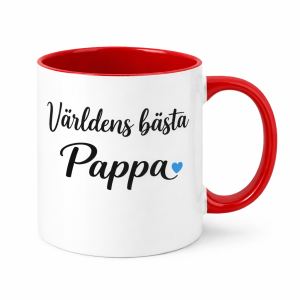 Mugg Världens bästa Pappa Röd