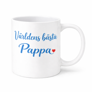 Mugg Världens bästa Pappa Vit