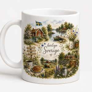 Mugg med Svensk idyll 3