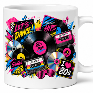 Mugg Poppig vit -1